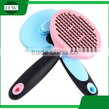 pet accessories tool hanging plastic stainless steel cat dog pet bath massage hair removal grooming slicker brush comb