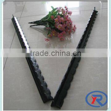1.8m Black painted israel y fence post