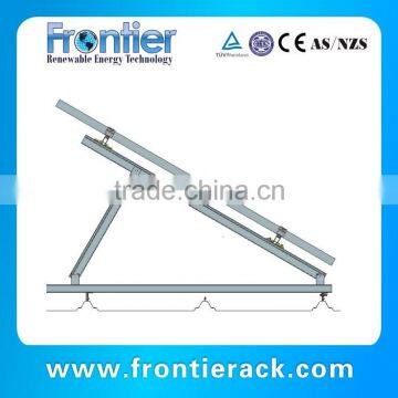 Strong and Durable Adjustable Angle Ground 500KW Solar Power Racking System photo-3