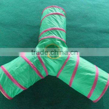 Pet Tent Collapsible Tunnels and Tubes 3 Way Toy Fun Tunnel for Rabbits Kittens