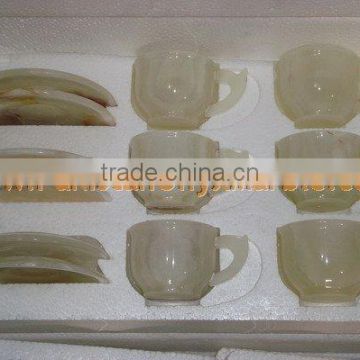 Buy cheap NATURAL COLOR ONYX TEA SETS HANDICRAFTS