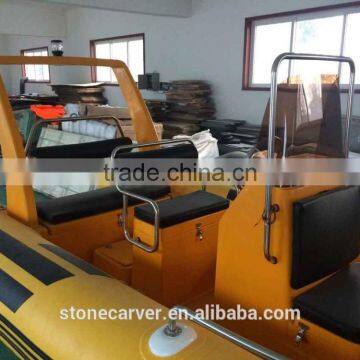 China Manufacturer Made Fishing Boat, New 17ft RIB Rigid Hypalon Inflatable Sport Fishing Boats for Sale With Motor photo-3