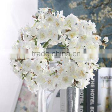 Home & Wedding Decor Silk Flowers Artificial Cherry Blossoms Artificial Garland photo-3