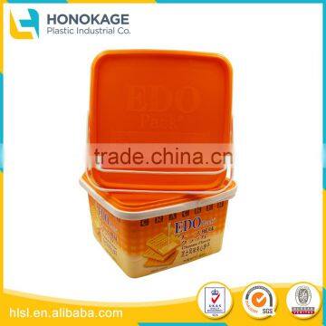 PP Disposable Food Container for Cookie with IML Printing, Plastic Sweet Boxes