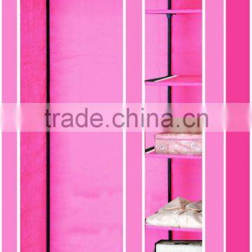 Store More Beautiful Pink Fabric Livingroom Wardrobe Closet photo-2