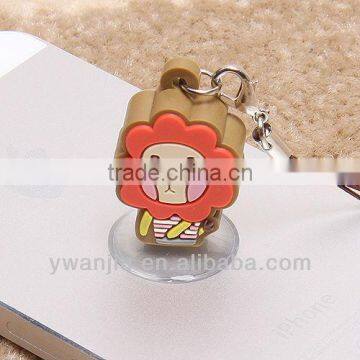 Supply creative cartoon lion mobile phone chain & dust plug & mobile phone holder