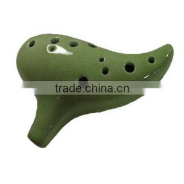 Hot sale in stock 12 Hole ceramic Tenor Horn Ocarina