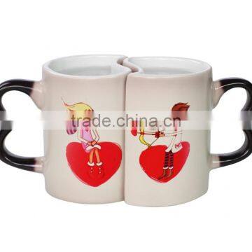 Heart Shape Ceramic Couple Cup photo-6
