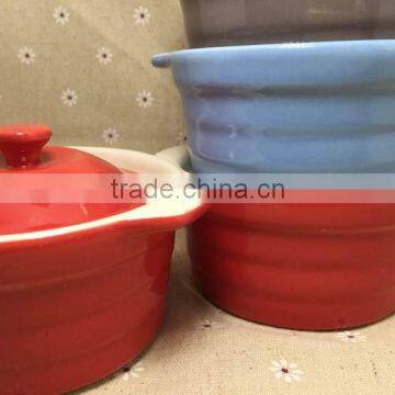 Stocked Industrial Ceramic Soup Pot Milk Pot Dessert Bowl
