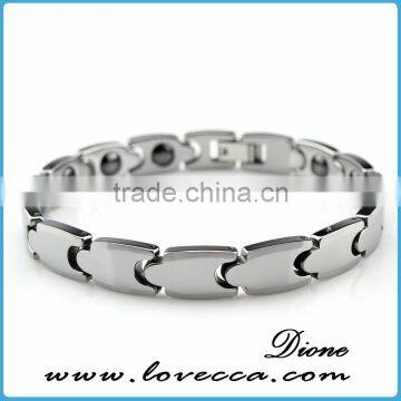 Top Selling Men White Tungsten Mesh and Ceramics Bracelet photo-5