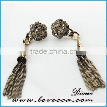 New Products fashion earring designs new model earrings	,crystal lady earring for decor