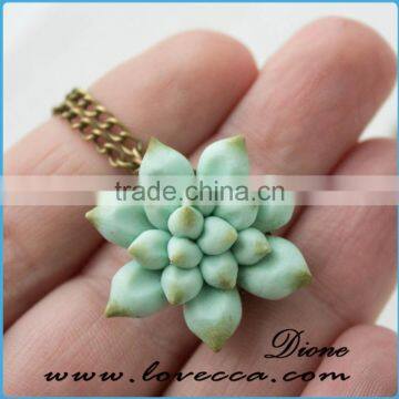 Small Pendant Succulent Pendant Wholesale 4 cm Mini Succulent Plants Arrangement Succulent Jewelry photo-4