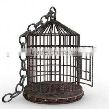 centerpiece hanging metal bird cage