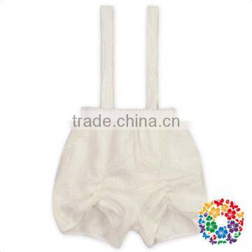 Wholesale Baby Cotton Solid Color Summer Strape Baby Girl Shorts photo-2