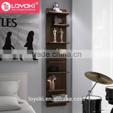 Original Wood Ladder Shelf Captivating Floating 8 Tier Shelves Wall Mounted Shelf Wholesale photo-3