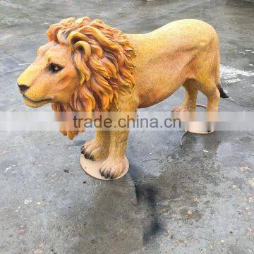 Fiberglass lion statue sculpture