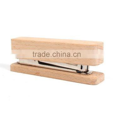 Natural Wooden Desk Stapler 10#16 sheets