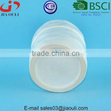 Glazed White Ceramic Succulent Pot, Dolomite Plant Pot photo-6