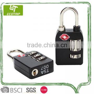 Zin-alloyed Travel Cable 3-Dial Combination TSA Lock With Indicator Can be Customized For Luggage