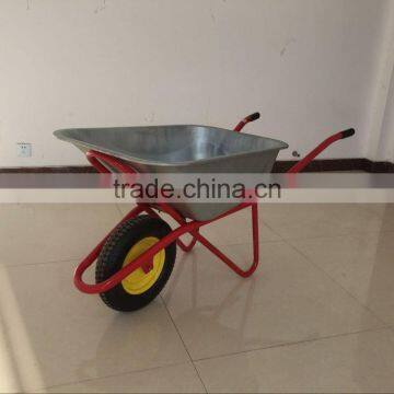 russia wheel barrow wb6418 85L with zinc tray