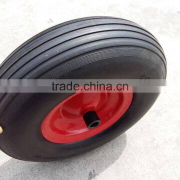 flat free pu foam wheel 4.00-6