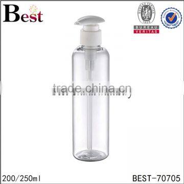 250ml clear pet plastic bottle plastic pump empty plastic bottles