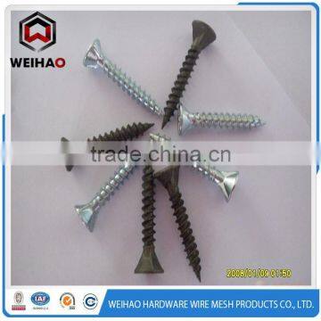 Zinc plated philips hex flat pan flat head self tapping screw