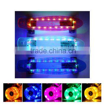 22 inch LED light skateboard with CE