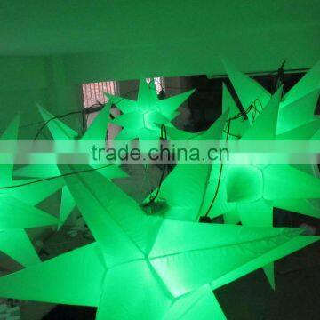 Hot Sale 3m Inflatable Hanging Led Lighting Stars With Led Light photo-3