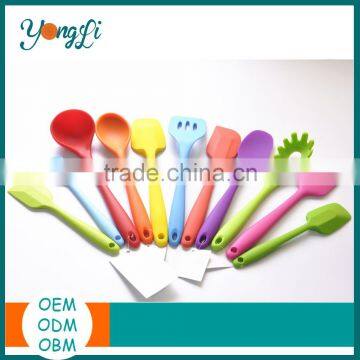 Chinese Eco-friendly Set of 6 Piece Different Types Food Silicone Kitchen Utensils Tools photo-3