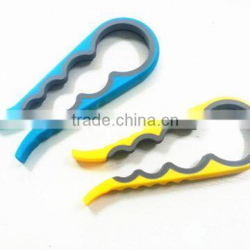 PP+TPR 4 in 1 Size Can Opener Bottle Opener Jar Opener Multifunction Gourd-shaped Can Opener Screw Cap
