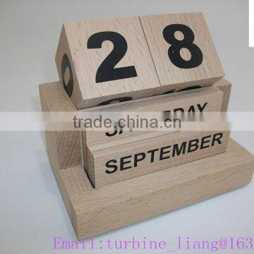 2016 Wooden Calendar, Office Wood Calendar photo-3
