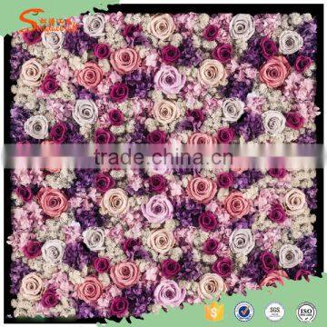 2016 New desight wholesale artificial flower wall, colorful wedding silk flowers