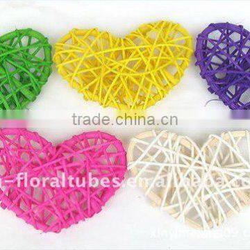 rattan heart home decoration