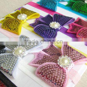 Sequin Bow Flower Clip for Kids Hair Accessories photo-4