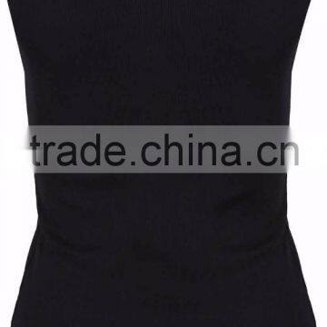 Womens Plain Ribbed Stretch Ladies Sleeveless T-Shirt Vest Tank Top Plus Siz photo-4