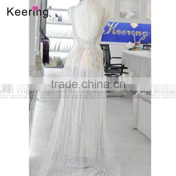 New Design Cloth Patch Of Wedding Dress 2017 With Crystal Rhinestone WDP-035 photo-4