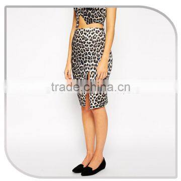 Stylish Printed Sexy Women Leopard Midi Short Skirt Forfashion Women Dress photo-4