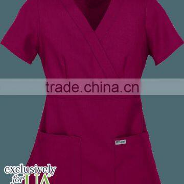 Anatomy Scrubs Modern Fit Mock Wrap Tops