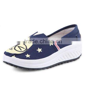 fashion women canvas shoes casual tone skylar clog, high quality girls casual shoes canvas can give shoe sample