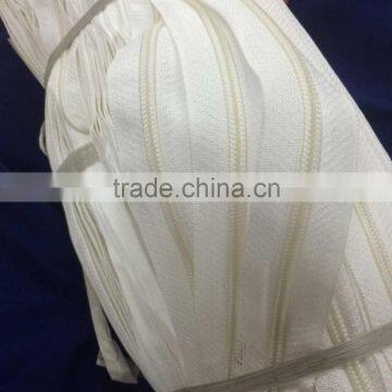 Raw White Number 5 Zipper Long Chain