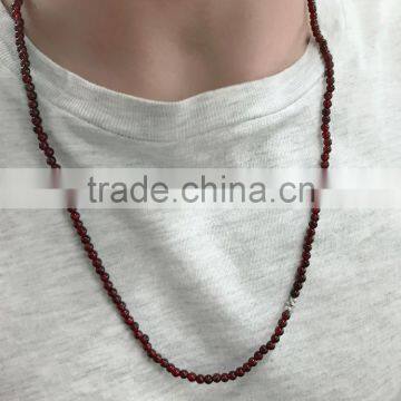 Direct Sale Natural Sterling Silver Jewelry Garnet Lotus Necklace photo-6