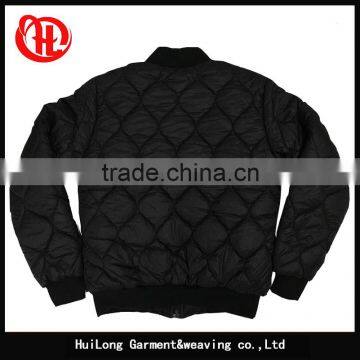 Custom Fashion Men Quilted Bomber Jacket With Padding photo-2