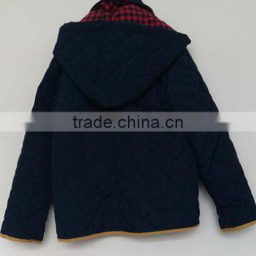 2016 Boys Navy Cotton Winter Coat photo-2