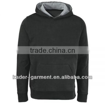 65 polyester 35 cotton pullover sweatshirt hoody black