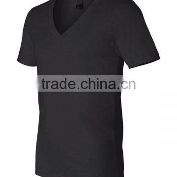 Fashion Cheap Plain Cotton Deep v Neck t Shirts for Men photo-5