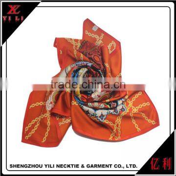 100% Silk Printing Square 90*90 Elegant Lady Scarf photo-2