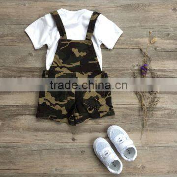 ShiJ Baby Boys and Girls Jumpsuit 2016 Summer Camouflage Kids Clothes photo-2