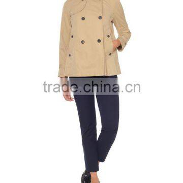 Classic Womens Double Breasted Coat AD8706 photo-2