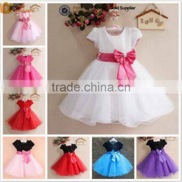 Walson Children Clothes White Color Little Girls Pageant Dress 3 Year Old Girl Dress photo-3